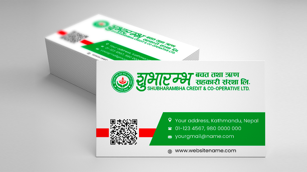 Business card for co-operative